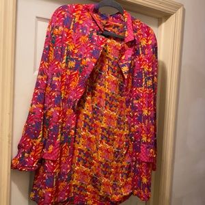 Carole Little pink patterned blazer